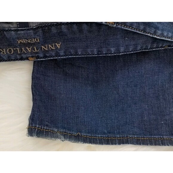 Ann Taylor Denim Womens Size 10 Modern Boot Jeans Dark Wash Dress - Picture 6 of 10